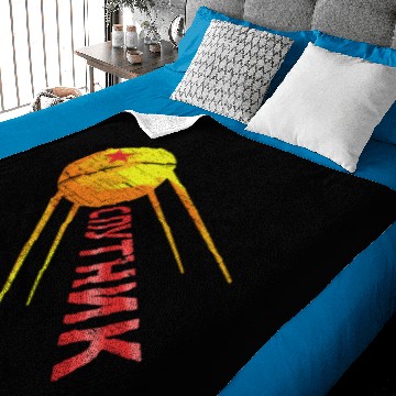 Discover Sputnik Satellite Russian Soviet Union Space gift Baby Blankets