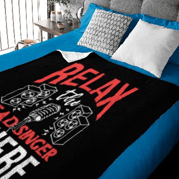 Discover Lead Singer Singing Band Microphone Music Musician Baby Blankets
