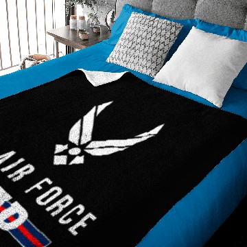 Discover Proud Air Force Dad Baby Blankets