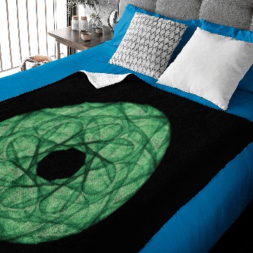 Discover green wreath star Chakra mandala circle 12107alg Baby Blankets