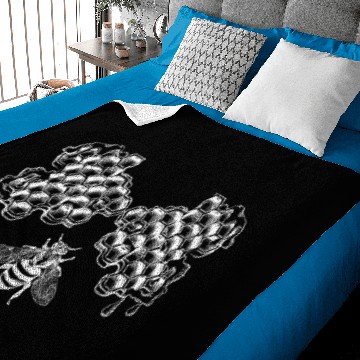 Discover Bee beekeeper nature environment gift Baby Blankets