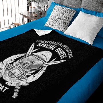 Discover US Navy Deep Sea Diver Combat Diver Underwater Baseball Jerseys Baby Blankets