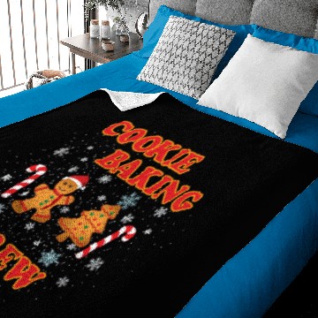 Discover Gingerbread Cookie Baking Crew Baby Blankets