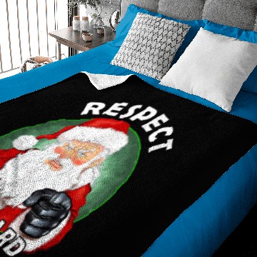 Discover Santa Claus Funny Christmas Baby Blankets