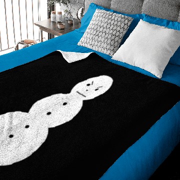 Discover Angry Snowman Baby Blankets