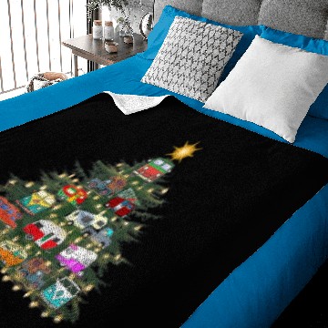 Discover Christmas Tree Vehicles Camping Baby Blankets