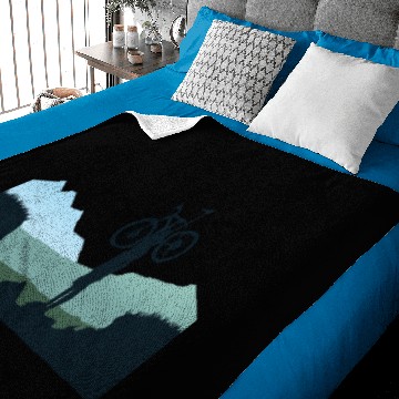 Discover Ride Mountain Bike Nature Explorer Cycling Solid Baby Blankets