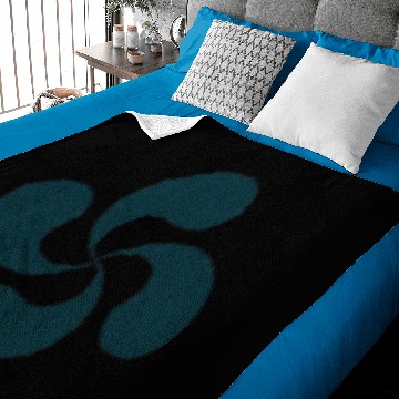 Discover Navy Blue Basque Lauburu Classic Baby Blankets