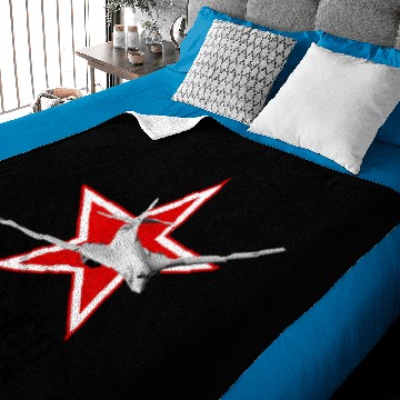 Discover Tu-160 Blackjack with Red Star Baby Blankets