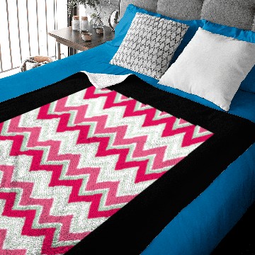 Discover Pink Chevron Pattern Baby Blankets