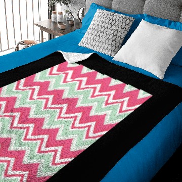 Discover Pink Chevron Pattern Baby Blankets