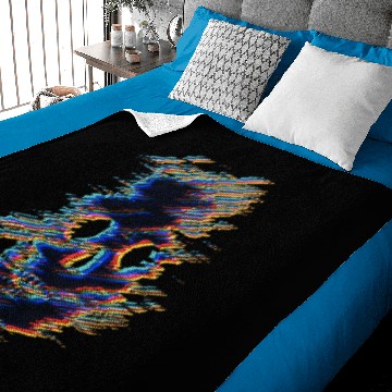 Discover Psychedelic Skull illusion Baby Blankets
