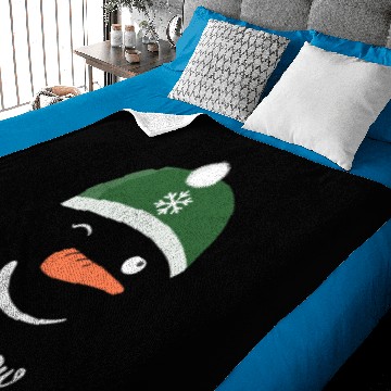 Discover Snowman Green Cap - Let It Snow Baby Blankets