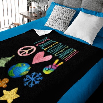 Discover Peace on Earth Baby Blankets