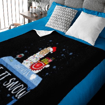 Discover Let it snow llama cocain Baby Blankets