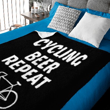 Discover Cycling Beer Repeat Baby Blankets