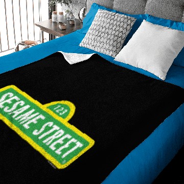 Discover Sesame Street Logo Baby Blankets