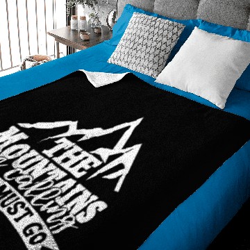 Discover The Mountains Are Calling Baby Blankets