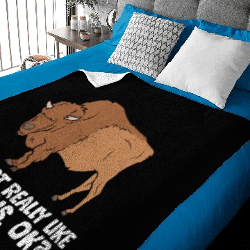 Discover I Just Really Like Bisons, Ok? Baby Blankets