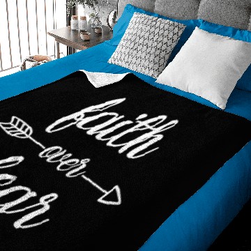 Discover Faith Over Fear Baby Blankets