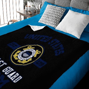 Discover Proud Us Coast Guard Mom Military Pride Baby Blankets
