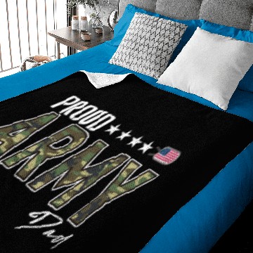 Discover Ocp Proud Army Dad Baby Blankets