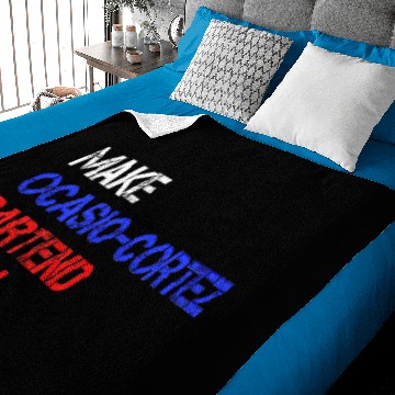 Discover Funny Political Conservative AOC bartend gift idea Baby Blankets