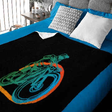Discover Electric bike race Baby Blankets