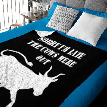 Discover Sorry I'M Late The Cows Were Out Baby Blankets