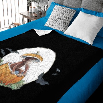 Discover Curious George Circle Pumpkin George Baby Blankets