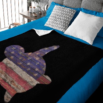 Discover Rustic Wood American Flag Baby Blankets