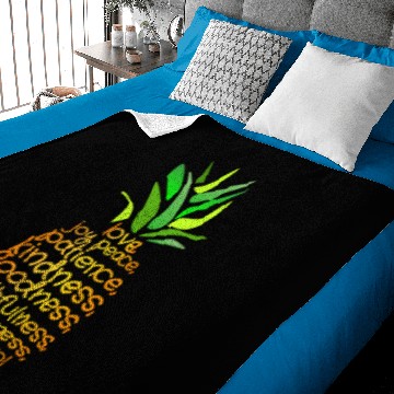 Discover Pineapple Bible Fruit Of The Spirit Love Joy Peace Baby Blankets