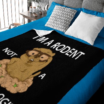 Discover Funny Groundhog Day A Rodent Not A Meteorologist Baby Blankets