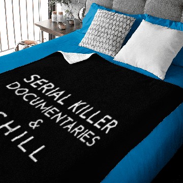 Discover Retro Serial Killer Documentaries Chill Halloween Baby Blankets