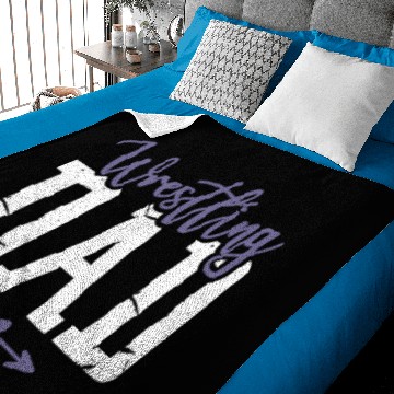 Discover Wrestling Dad Daddy Baby Blankets