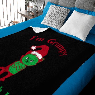 Discover I'm grumpy deal with it Baby Blankets