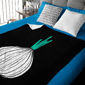 Discover Retro Onion Funny Vegetables Graphic Baby Blankets