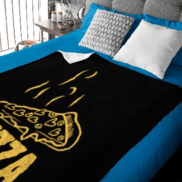 Discover Pizza Yellow Baby Blankets