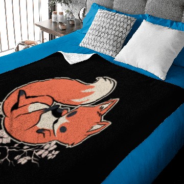 Discover Fox sakura Baby Blankets