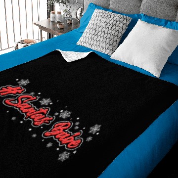 Discover Santas Babe Snowman Merry Christmas Funny Baby Blankets