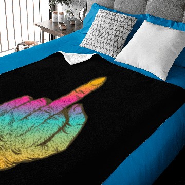 Discover Middle Finger Stinky Fuck You Offensive Symbol Baby Blankets