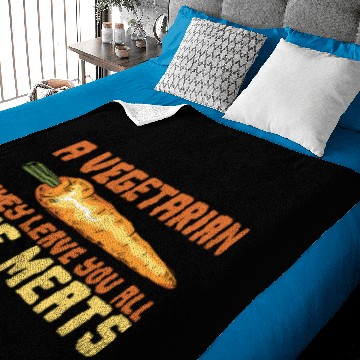 Discover Vegetarian Leave Meats Baby Blankets