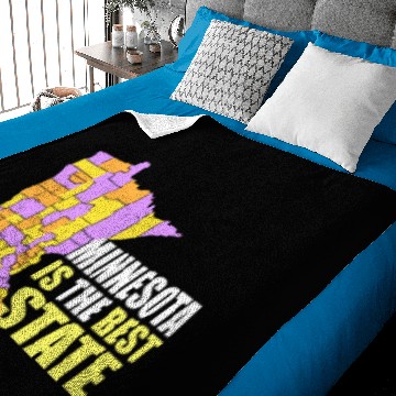 Discover USA state: Minnesota 3D Baby Blankets