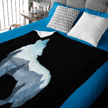 Discover Alpha Wolf Art - Nature Background Baby Blankets