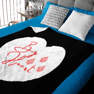 Discover Big Heart with Batik Design Baby Blankets