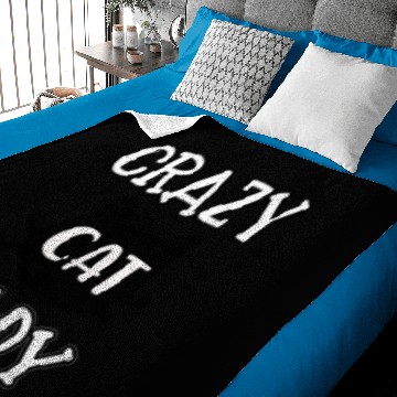 Discover Crazy Cat Lady Baby Blankets