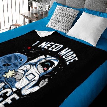 Discover I Need More Space Astronauts Alien Gift Baby Blankets
