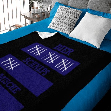 Discover Beer liquor mix party gift Baby Blankets