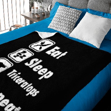 Discover Baby Blankets Baby Blankets - Eat Sleep Triceratops Repeat