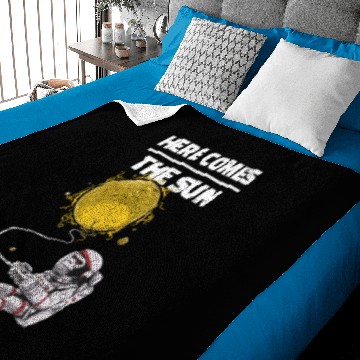 Discover space monkey - here comes the sun Baby Blankets